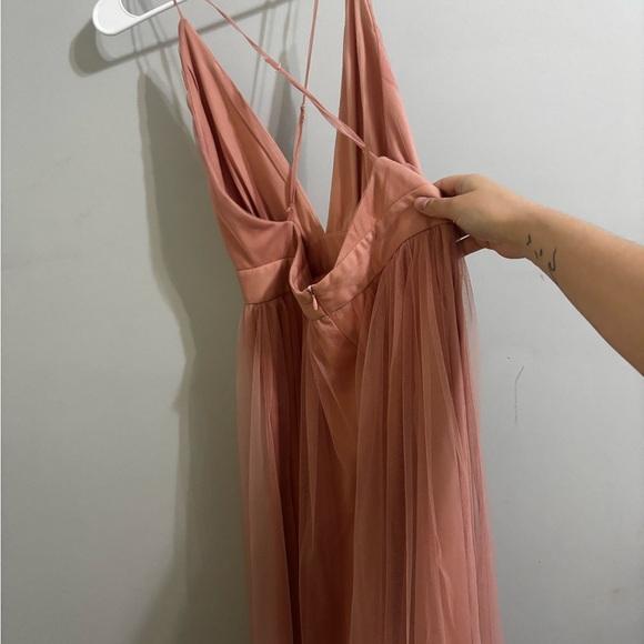 Windsor Blush Pink Maxi Prom Dress - Picture 5 of 9